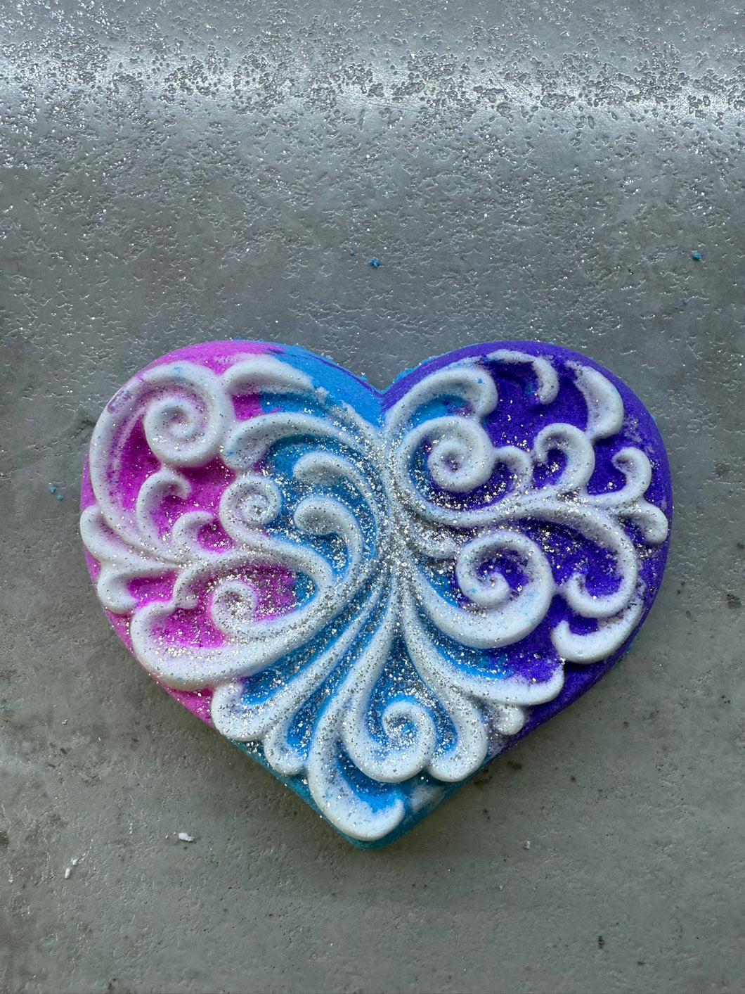 Laced Heart Bath Bomb